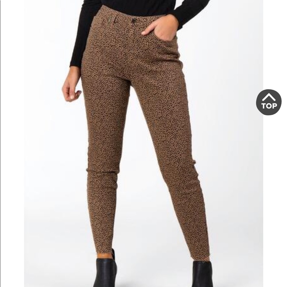 Cheetah print slacks